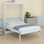 Lit escamotable double avec tiroirs de rangement, lit escamotable escamotable escamotable avec tiroirs pour adultes