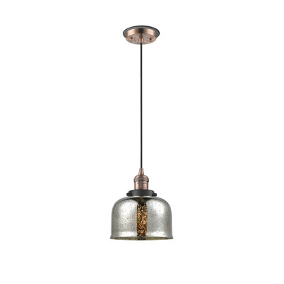 Luminaire suspendu en forme de cloche à 1 lumière Bissonnette