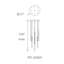 Luminaire suspendu cylindrique à DEL 9 lumières Magic-69833706