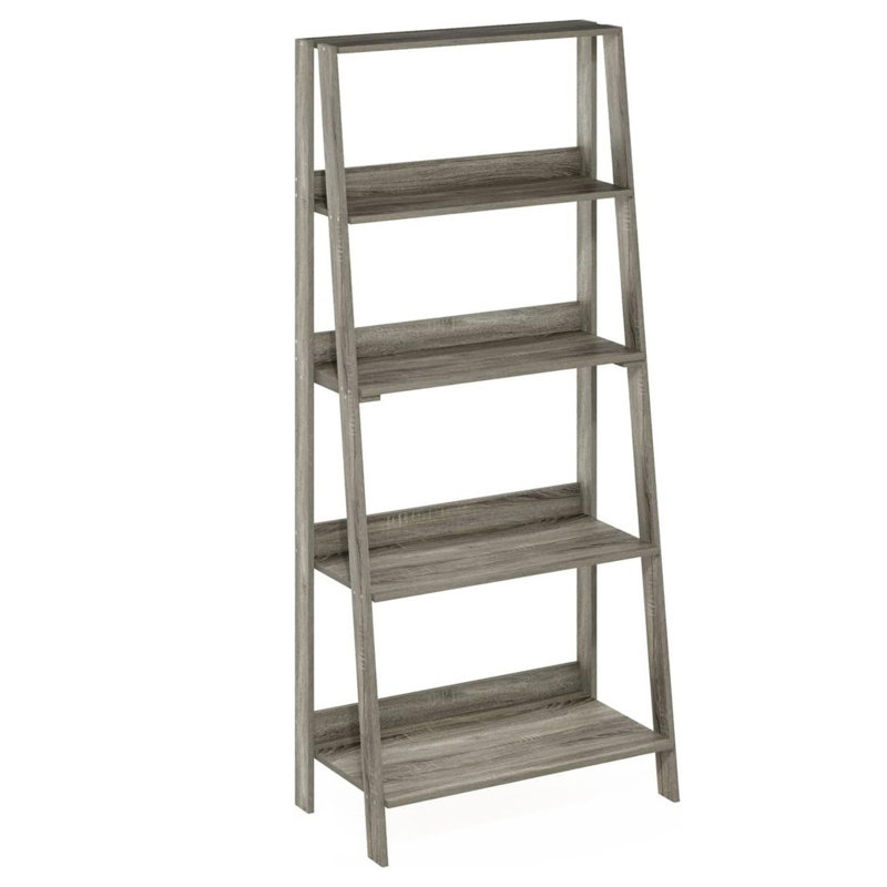 Contemporary French Oak 5-Tier Ladder Display Shelf