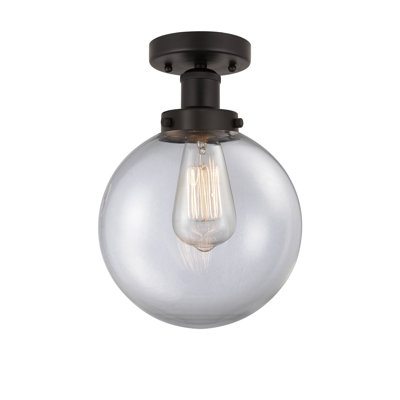 Alphonsa Glass Semi Flush Mount