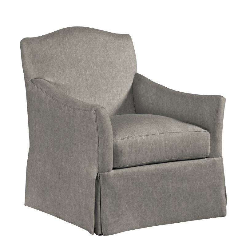 Florian 32" Wide Slipcovered Armchair, Eanes Taupe