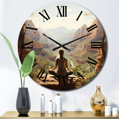 Yoga in Nature - Yoga Wall Clock