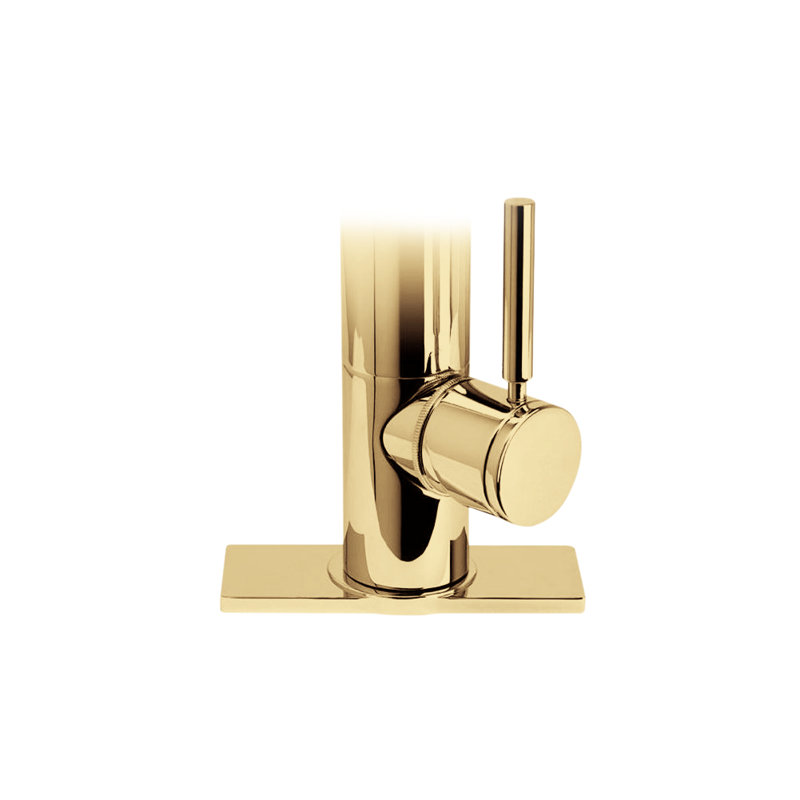 Contemporary 6" Escutcheon Plate, Polished Brass