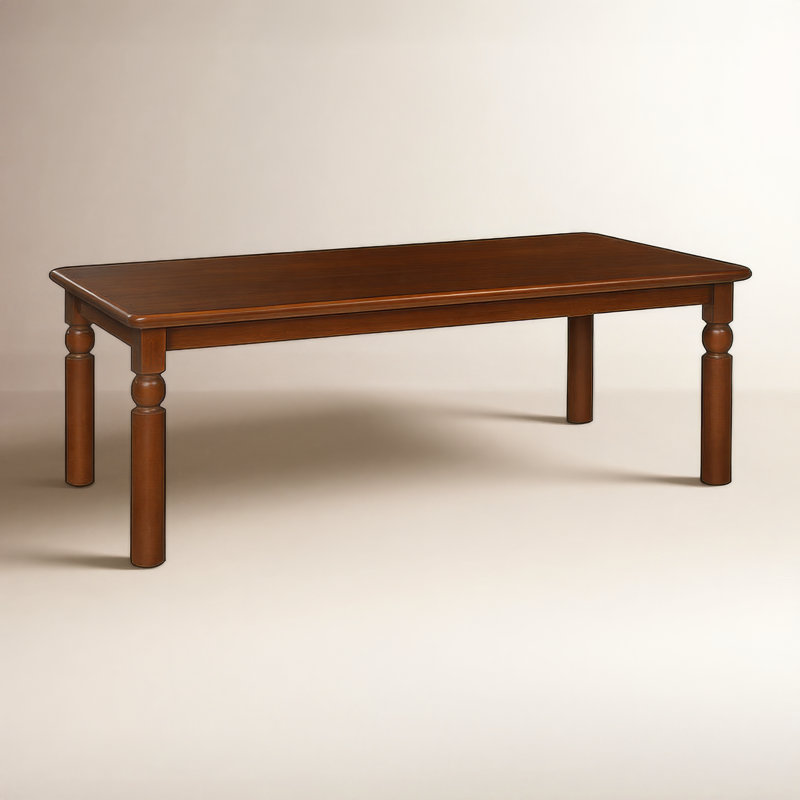 Elizabeth 85'' Dining Table, Antique Frost White