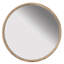 Miroir rond en bois, miroir mural pour la salle de bain