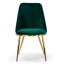 Chaise d'appoint en velours Zielke