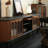 French minimalist vintage storage TV stand