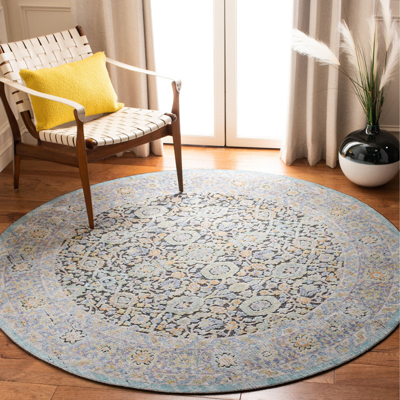 Younes Provance Performance Oriental Rug, Round 6'7"