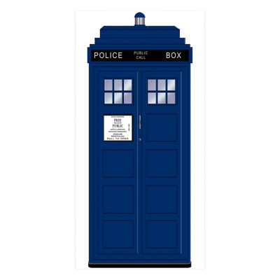 Police Call Box Door Cover
