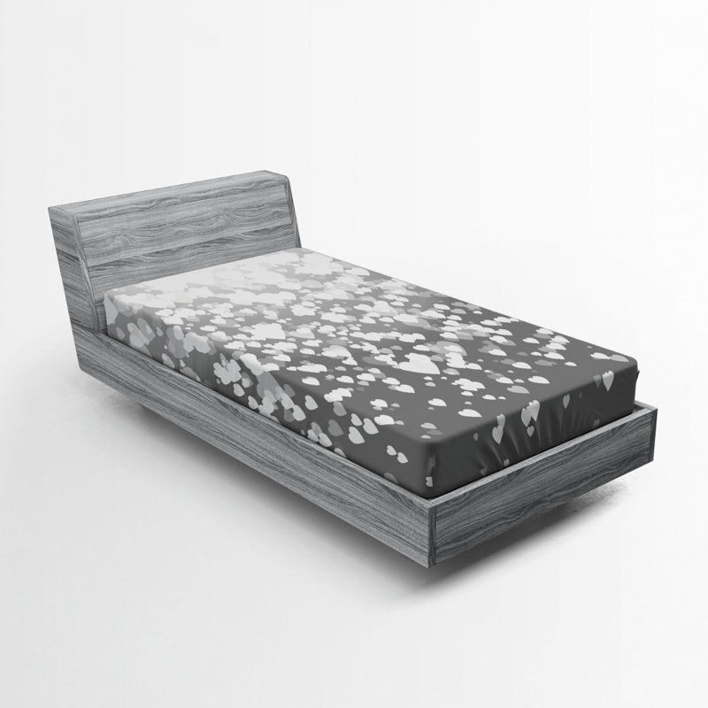 Microfiber Patterned Fitted Sheet, Twin Fitted Sheet