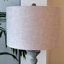Beige-white+Grey Linen+Resin Free Form Floor Lamps