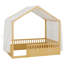 Lit plateforme avec baldaquin, barrières de sécurité et porte d'entrée pour les chambres d'enfants-82321688-82321690