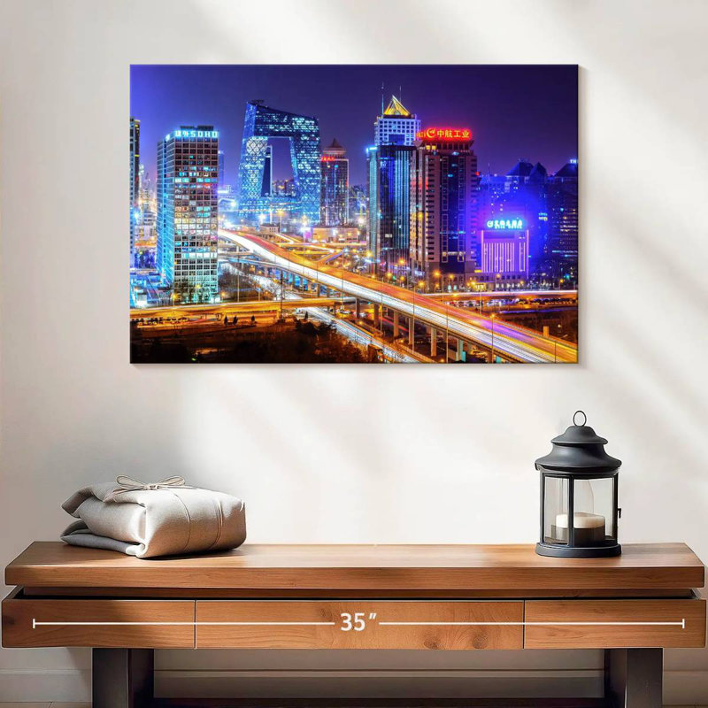 Nicci Beijing Nightscape, 16" H x 24" W