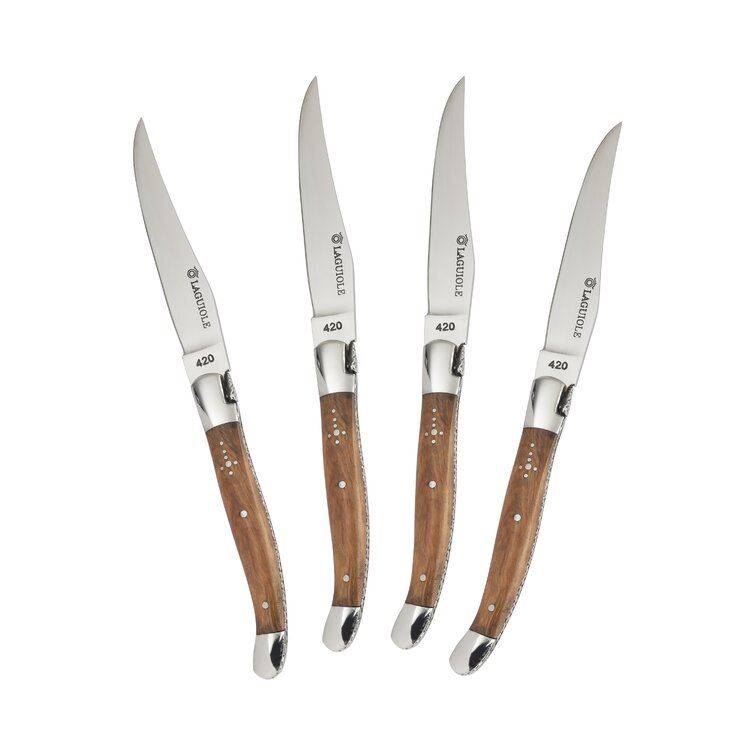 Set of 4 Au Nain Rosewood Steak Knives—Extra Large
