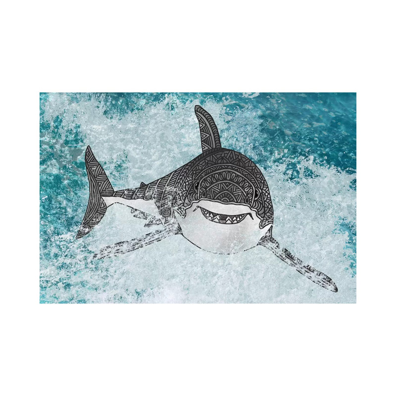 Shark by Angelika Parker - Wrapped Canvas Gallery-Wrapped Canvas Giclée, 66.04 cm H x 45.72 cm W