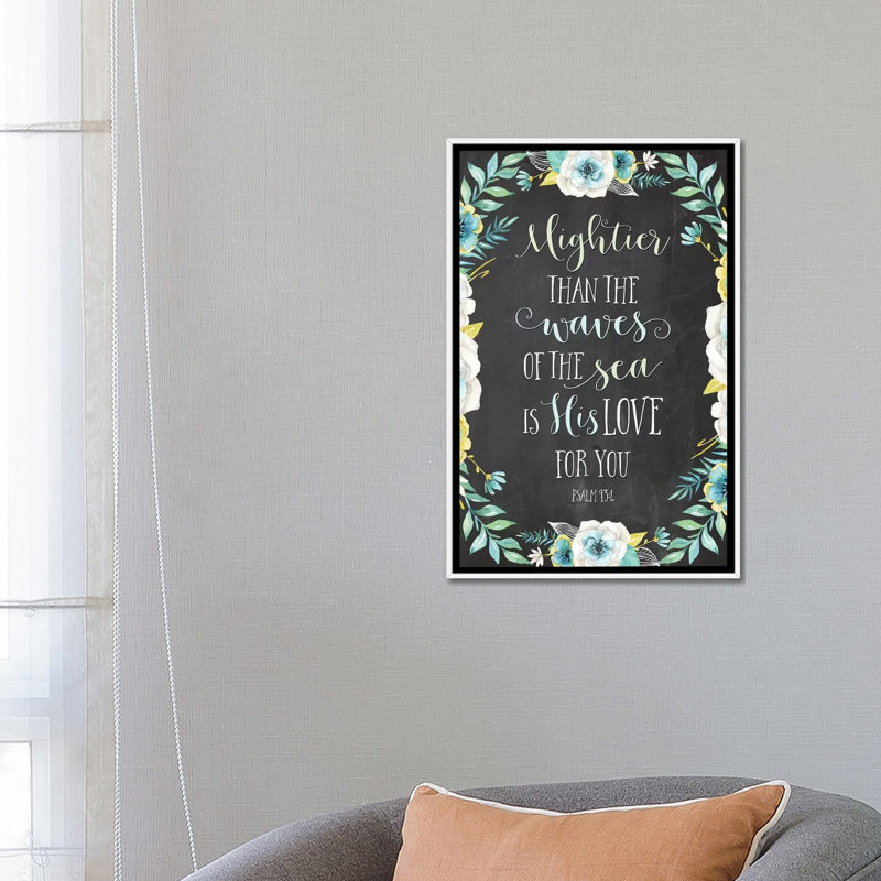 «Mightier Than the Waves of the Sea Is His Love for You» - Psaume 93: 4 par Eden Printables - impression d'art textuel
