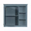 Armoire de rangement murale avec miroirs et tablettes ouvertes-1191957629