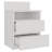 Taahir 2-Drawer Bedside Table with Open Shelf 40 cm White