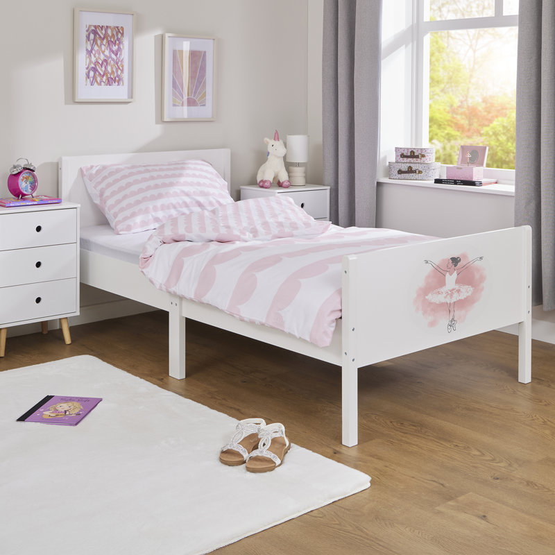 Kids White Single Bed – Ballerina
