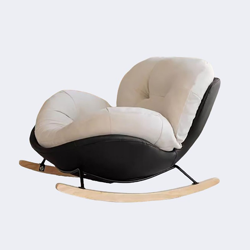 Fauteuil à bascule Lazy, Noir