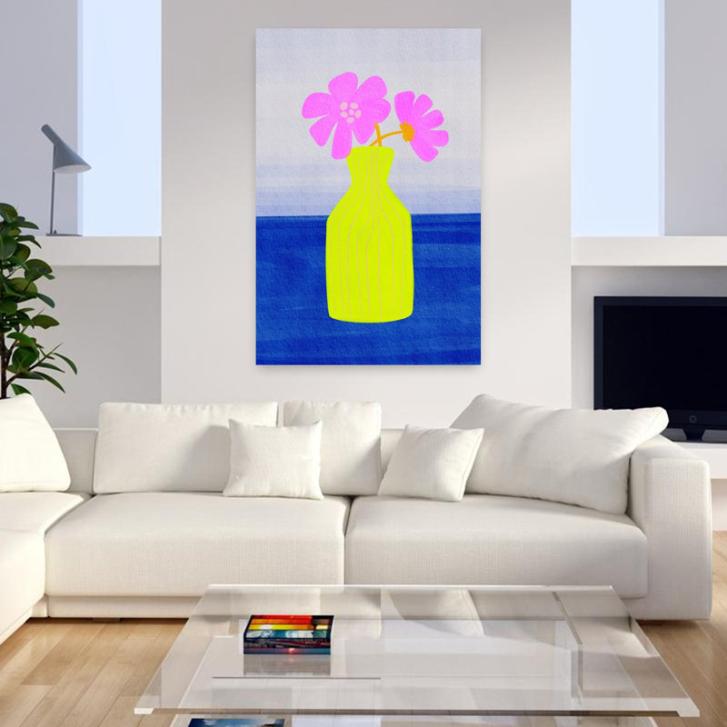 Art floral abstrait vif