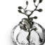 Black Orchid Metal Ring Holder