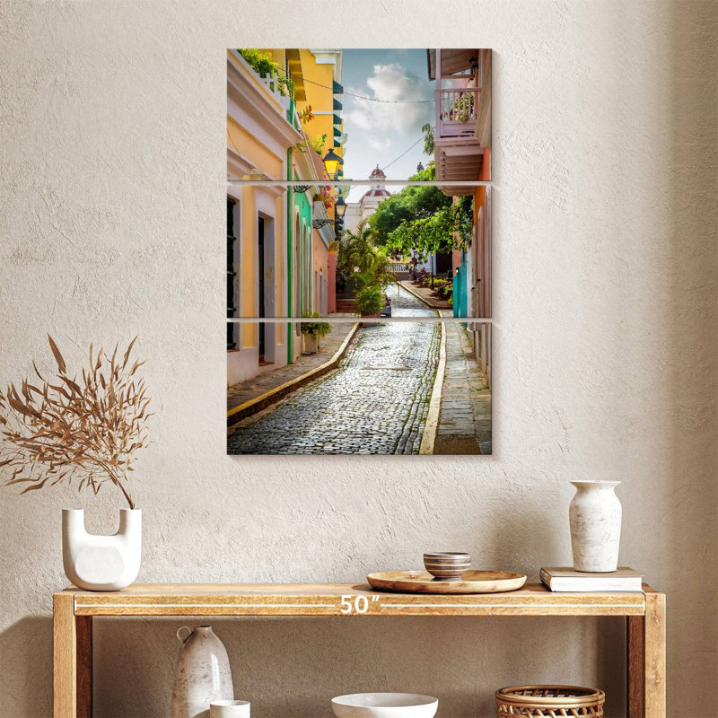 Sirci, vieille rue San Juan, H 38 po x l 24 po