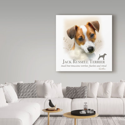 « jack olivier terrier », reproduction d’impression sur toile tendue