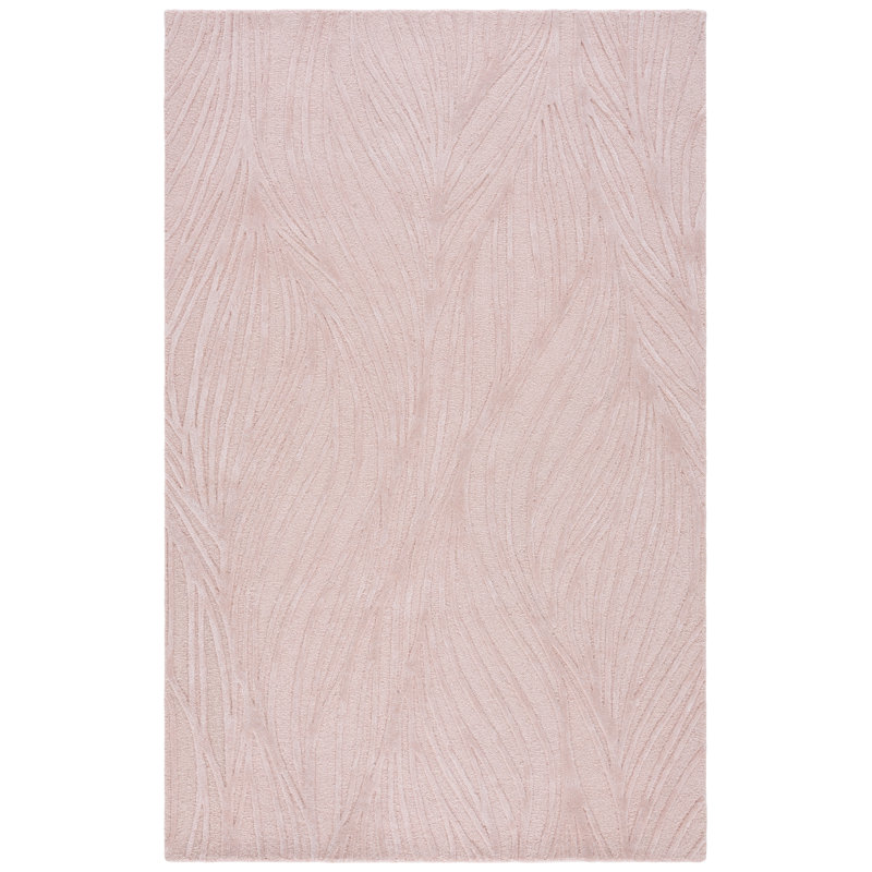 Glamour Hand Tufted Wool; Viscose; Cotton Abstract Indoor Rug, Rectangle 8' x 10'