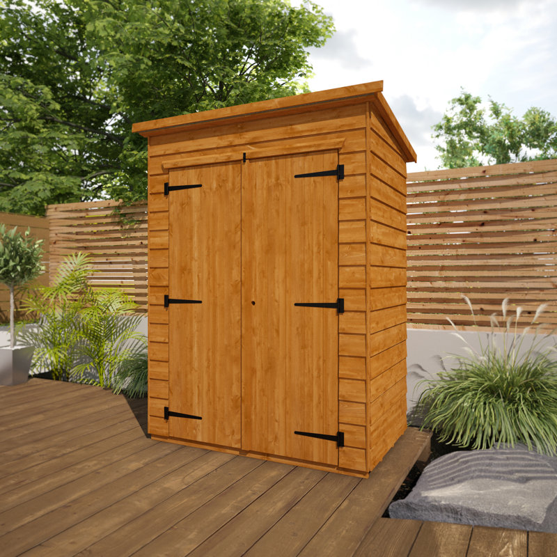 Tiger Overlap Pent Wooden Tool Shed, 4ft. W x 6ft. D