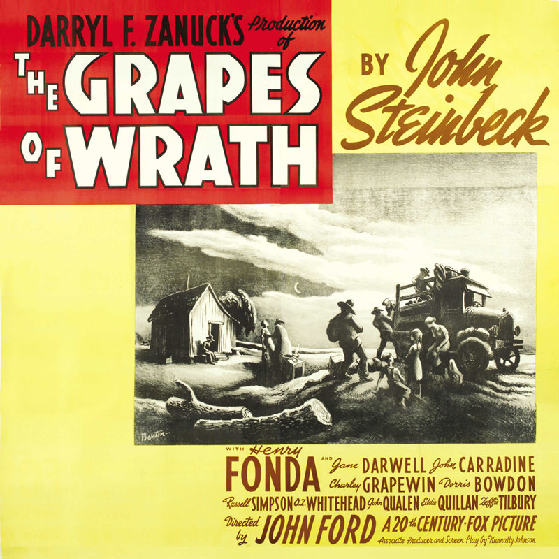 The Grapes of Wrath, 20" H x 20" W