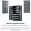 Armoire de cuisine autoportante de style Shaker avec 4 portes et 8 plateaux coulissants - Armoire de rangement avec conception anti-basculement-1998773047