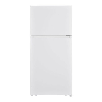 Réfrigérateur avec congélateur supérieur de 30 pouces Verona pi. Capacité totale (blanc)