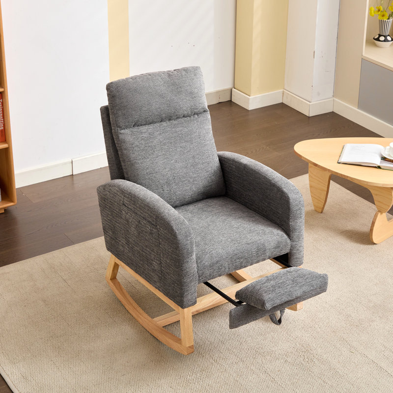 Chaise berçante Modern, Gris foncé