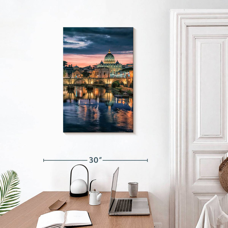 Aime St Peter's Basilica In Rome, 30" H x 20" W