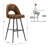 Etna Swivel Upholstered Counter Stool with Metal Frame-1155391859-1155391869