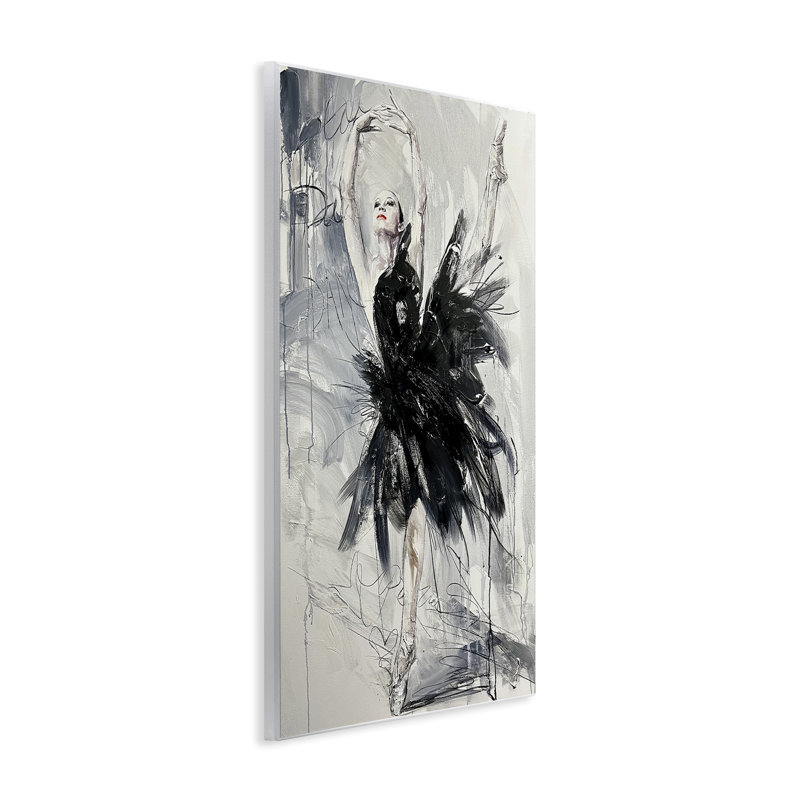 Plaque murale abstraite Graceful Dancer, design par Lucille Lee, H 15 po x l 10 po