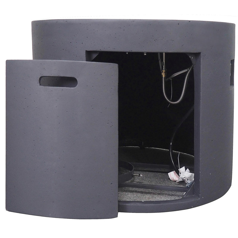 31-inch Round Fire Pit - 40,000 Btu, Dark Gray