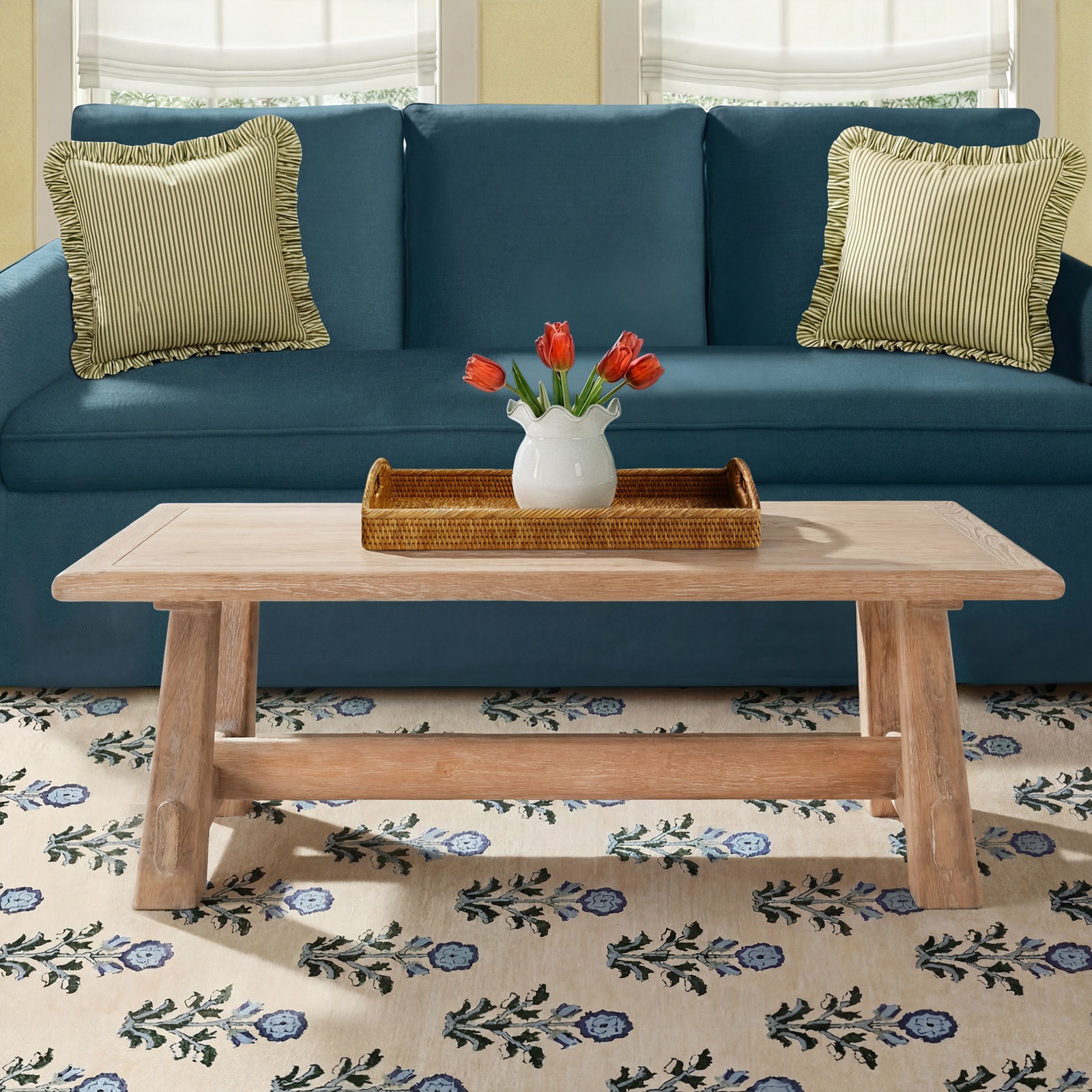 Hayes Rectangular Cocktail Table, Tan