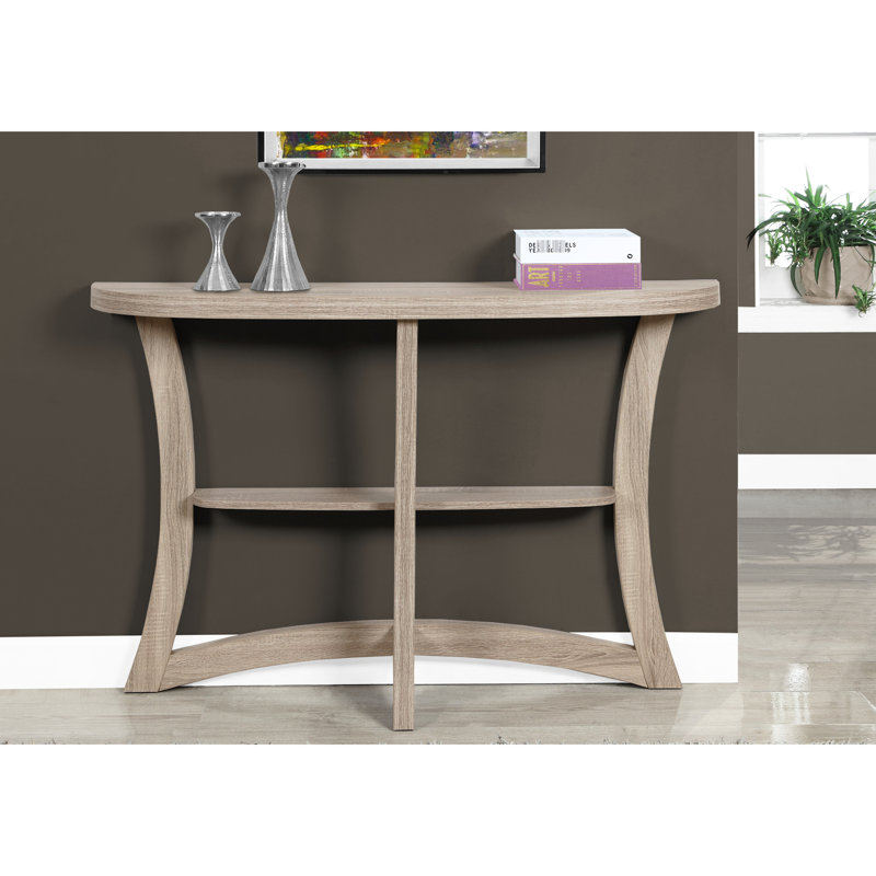 Console de salon taupe: décor moderne et élégant, table taupe étroite: conception