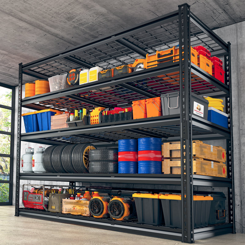Heavy Duty Shelving Unit For Garage Pantry, 72" H x 48" W x 24" D