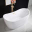 Baignoire de trempage autoportante en acrylique à double fond antidérapant 59 po x 28,75 po Vital-779439553-681106055