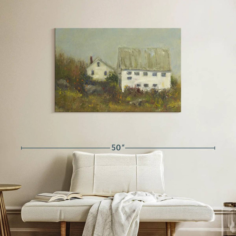 Lilie White Barn II, 26" H x 39" W