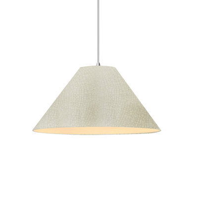 Radiance - Avola 1-Light Pendant - Matte White with Champagne Gold internal - Matte Black - 11"W x 5.5"H - Dedicated LED - White Cord