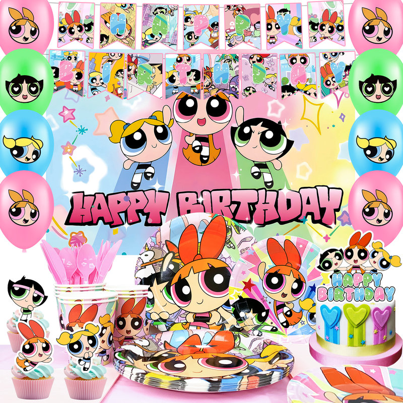 Ensemble de vaisselle 112 pièces The Powerpuff