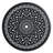 Outdoor 5 Dining : 4 Swivel Chairs & 35.43" Round Aluminum Table, Black Frame, Weather , Protected, Comfortable Seats, 350Lbs Seat Capacity, 160Lbs Table Easy To Install Seating, Assembly Fashion-2000961683