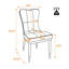 18.9'' H Faux Leather Upholstered Metal Side Chair-664327004