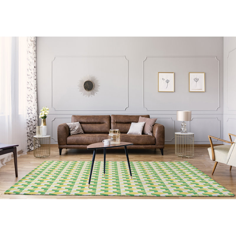 Chenille Geometric Indoor Rug, Rectangle 9' x 12'
