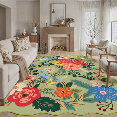 Tapis vert Laura